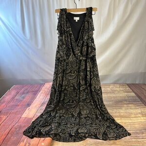 NWT 1X paisley Robbie Bee signature maxi dress 1X